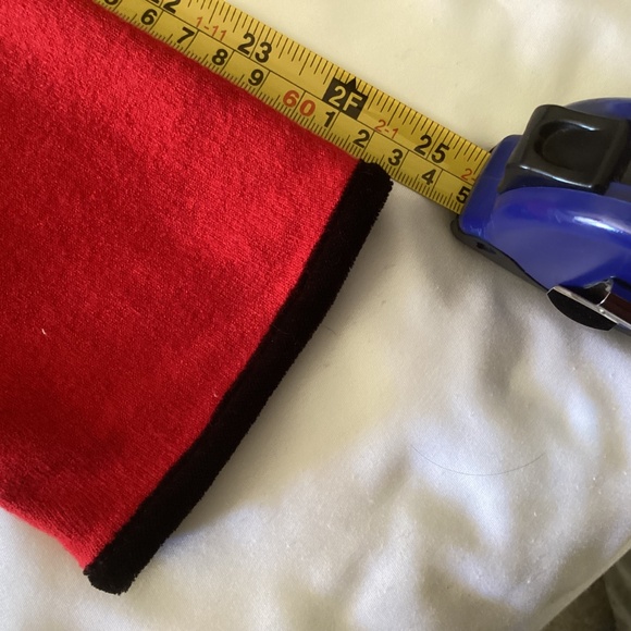 Ladies Victoria Costa Elegant Red with Blk Velvet Embroidered Zip Cardigan Sz M - Picture 8 of 9